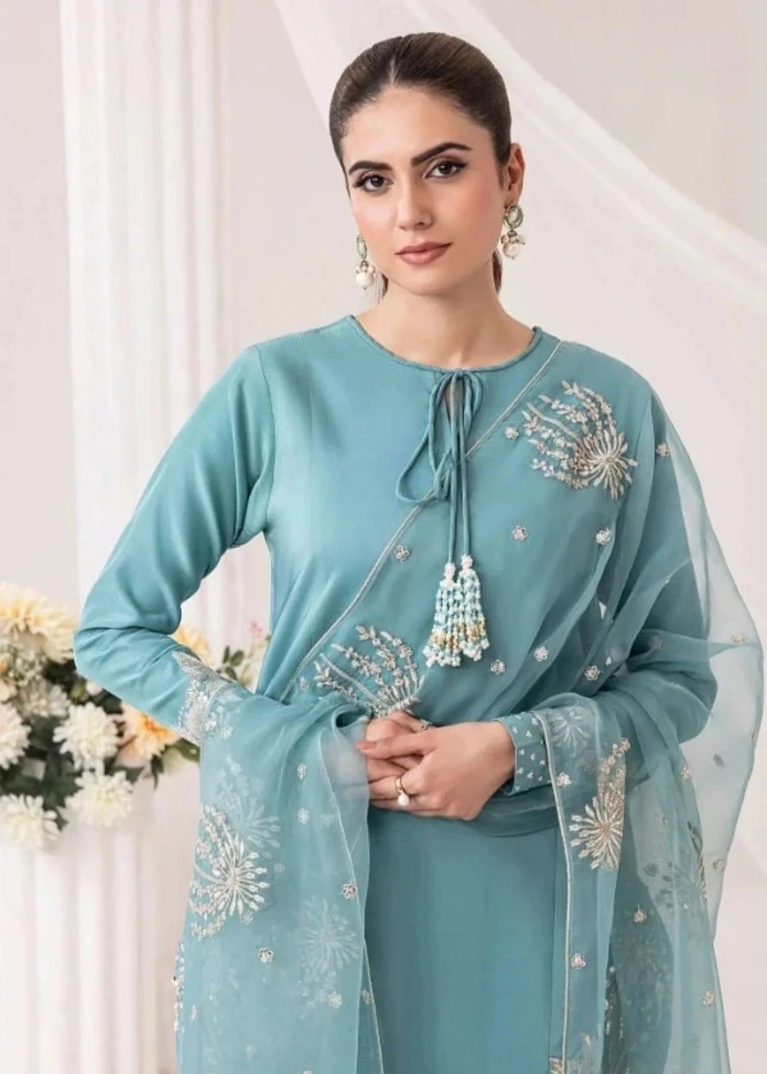 Chaudhary Arts Embrose Linen Women 3pcs