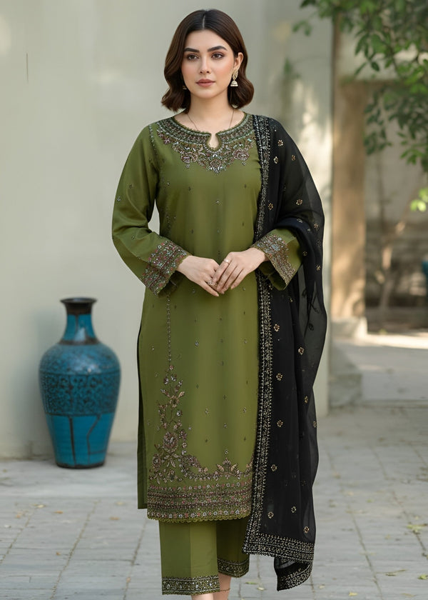 Libas Thread Afsana Green Women 3pcs