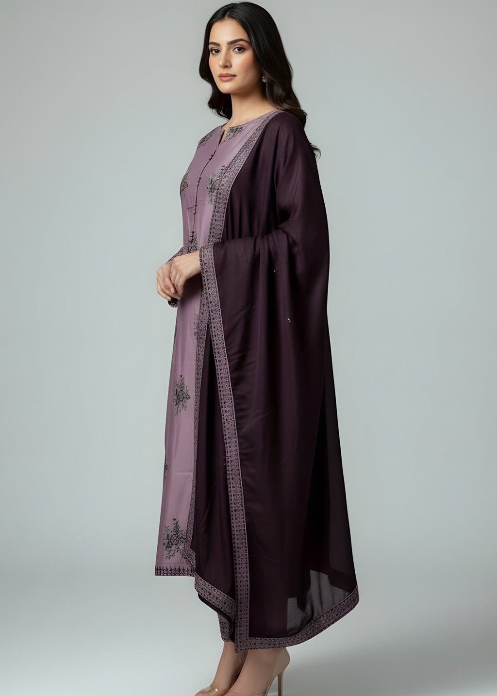 Khubsurat Libas ZOYA EMBROIDERY DRESS Women 3pcs