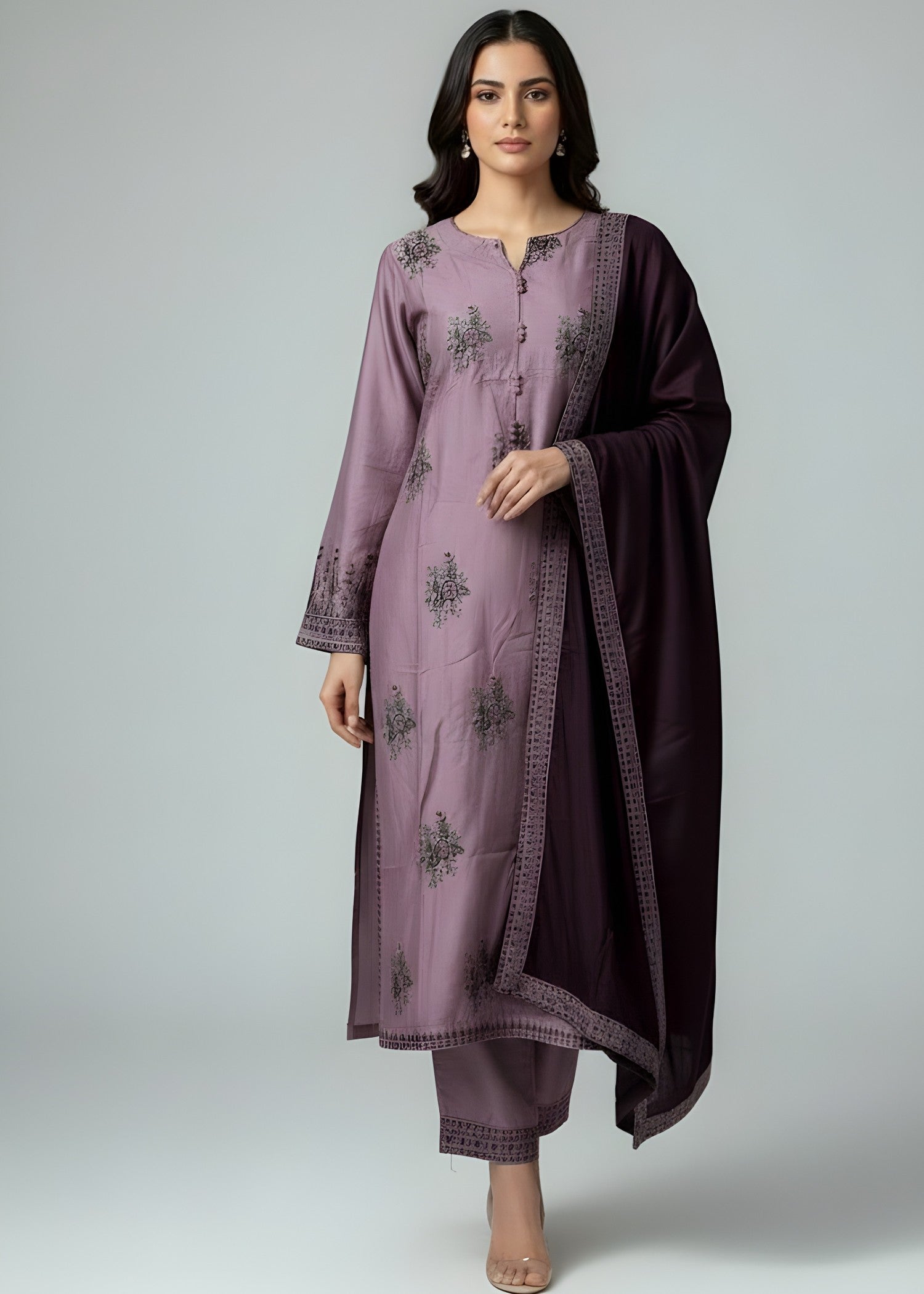 Khubsurat Libas ZOYA EMBROIDERY DRESS Women 3pcs