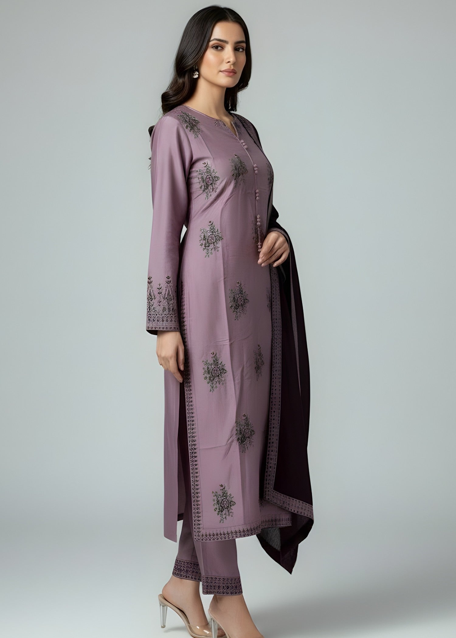 Khubsurat Libas ZOYA EMBROIDERY DRESS Women 3pcs