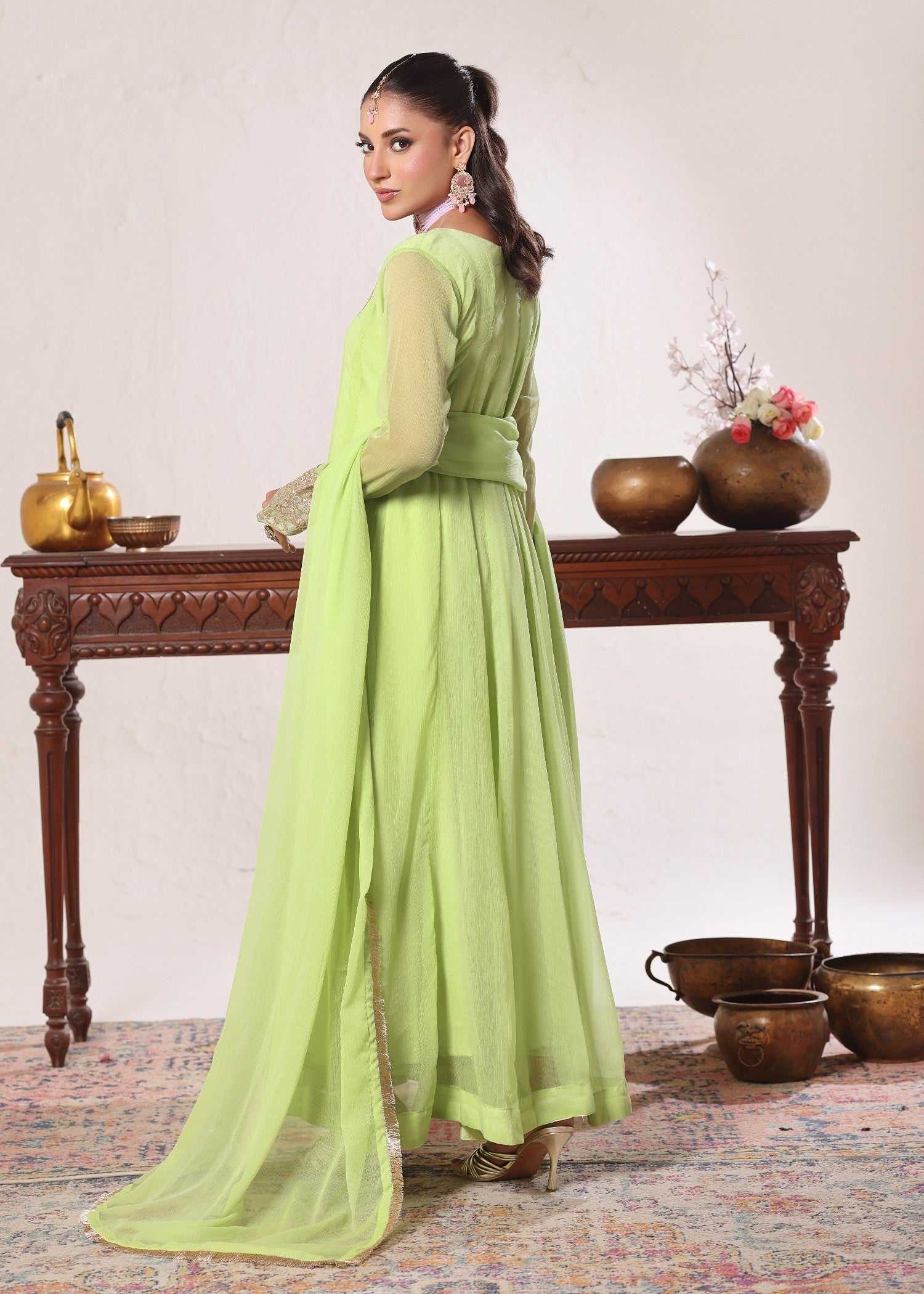 Abaan Zohan Nelofer Pastel Green Women 3pcs