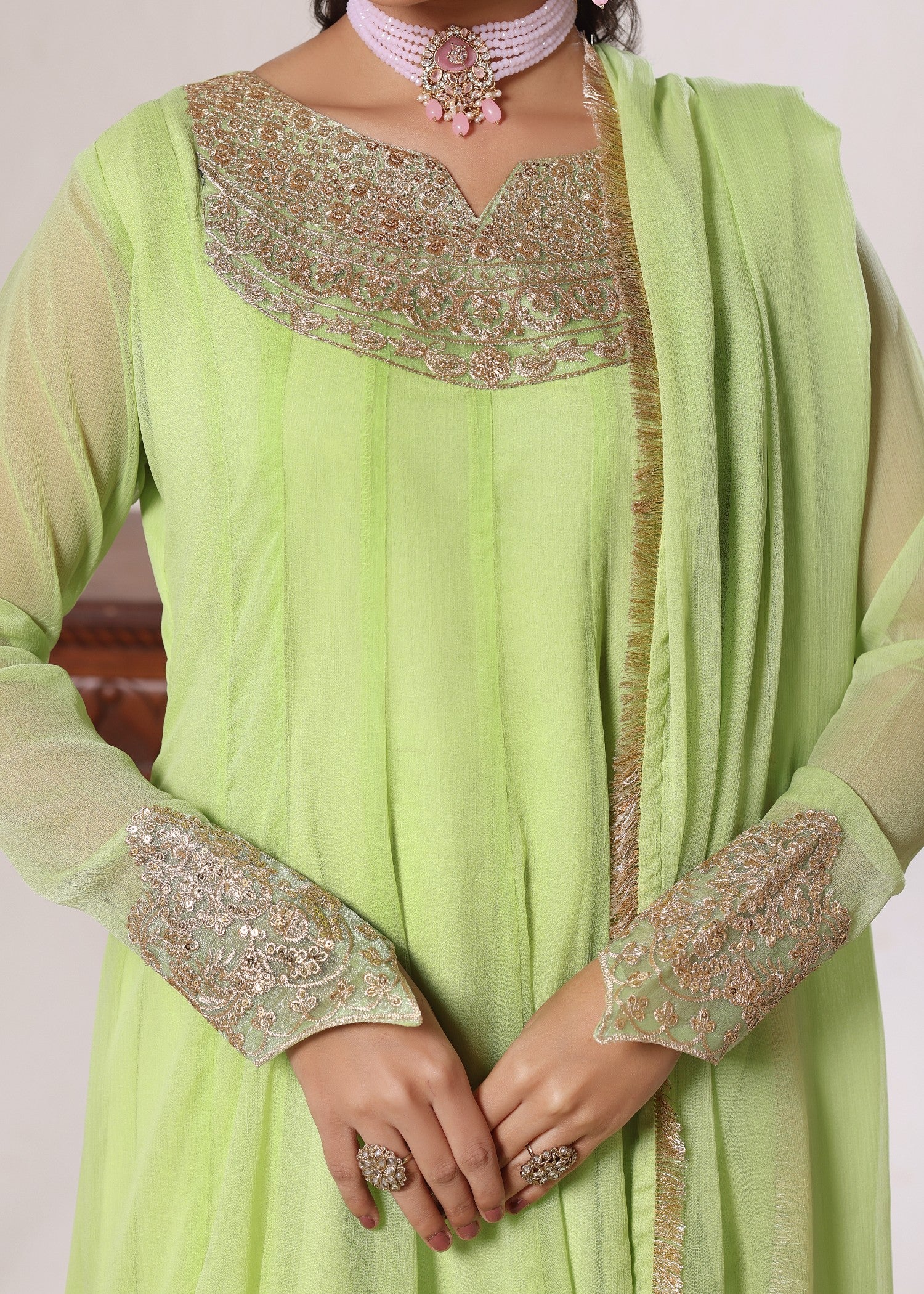Abaan Zohan Nelofer Pastel Green Women 3pcs
