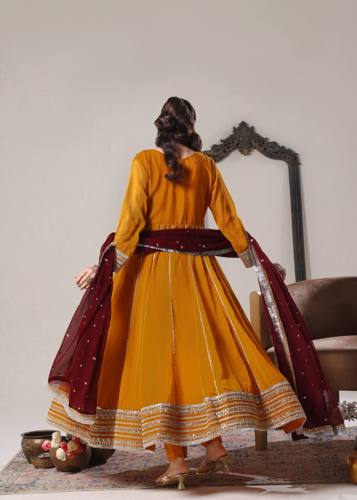 Abaan Zohan Hooriya Mustard Women 3pcs