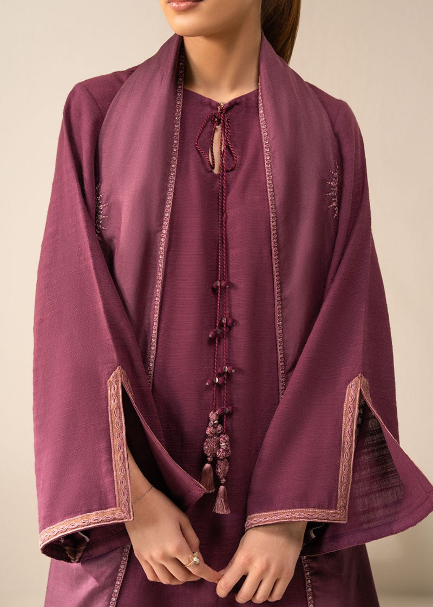 Cross Stitch PLUM BERRY (SHIRT & DUPATTA) Women 2pcs