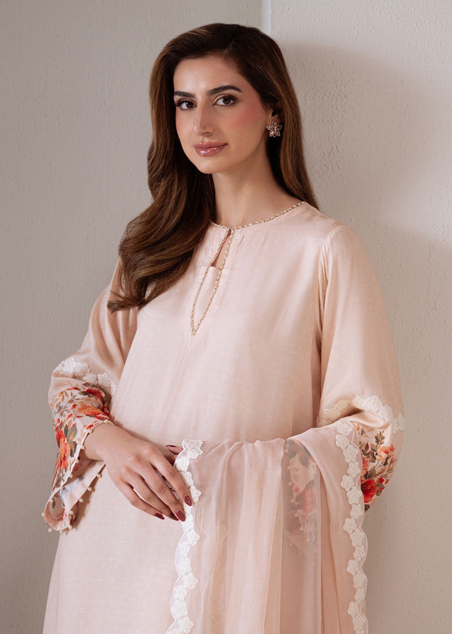 Cross Stitch DAWN ROSE (SHIRT & DUPATTA) Women 2pcs