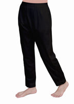 Dhanak Boutique Everyday Straight Fit Cotton Trousers for Women – Black Women 1pcs