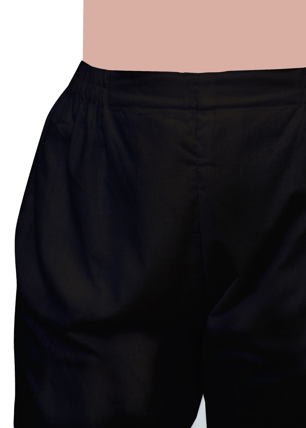 Dhanak Boutique Everyday Straight Fit Cotton Trousers for Women – Black Women 1pcs