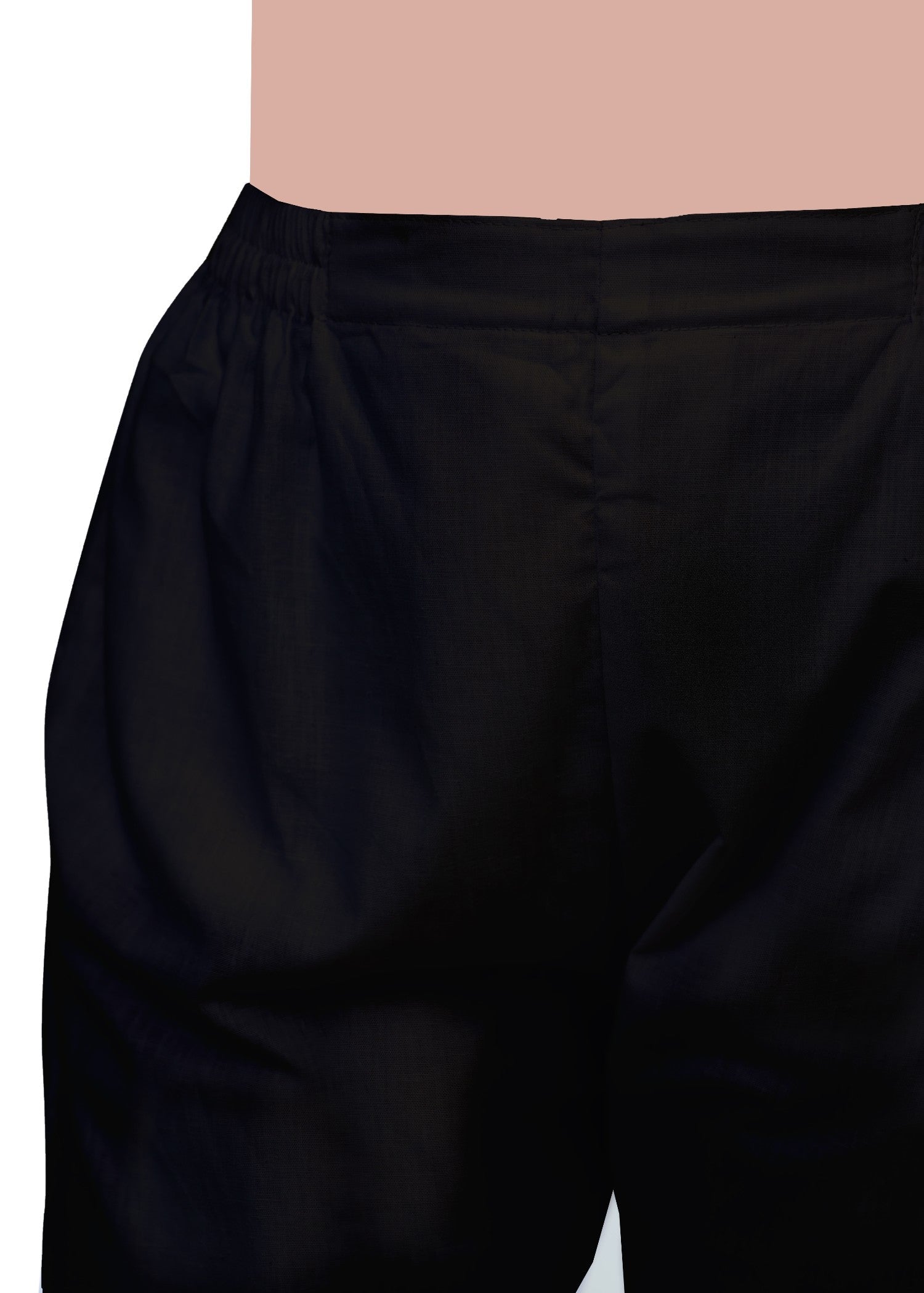 Dhanak Boutique Everyday Straight Fit Cotton Trousers for Women – Black Women 1pcs