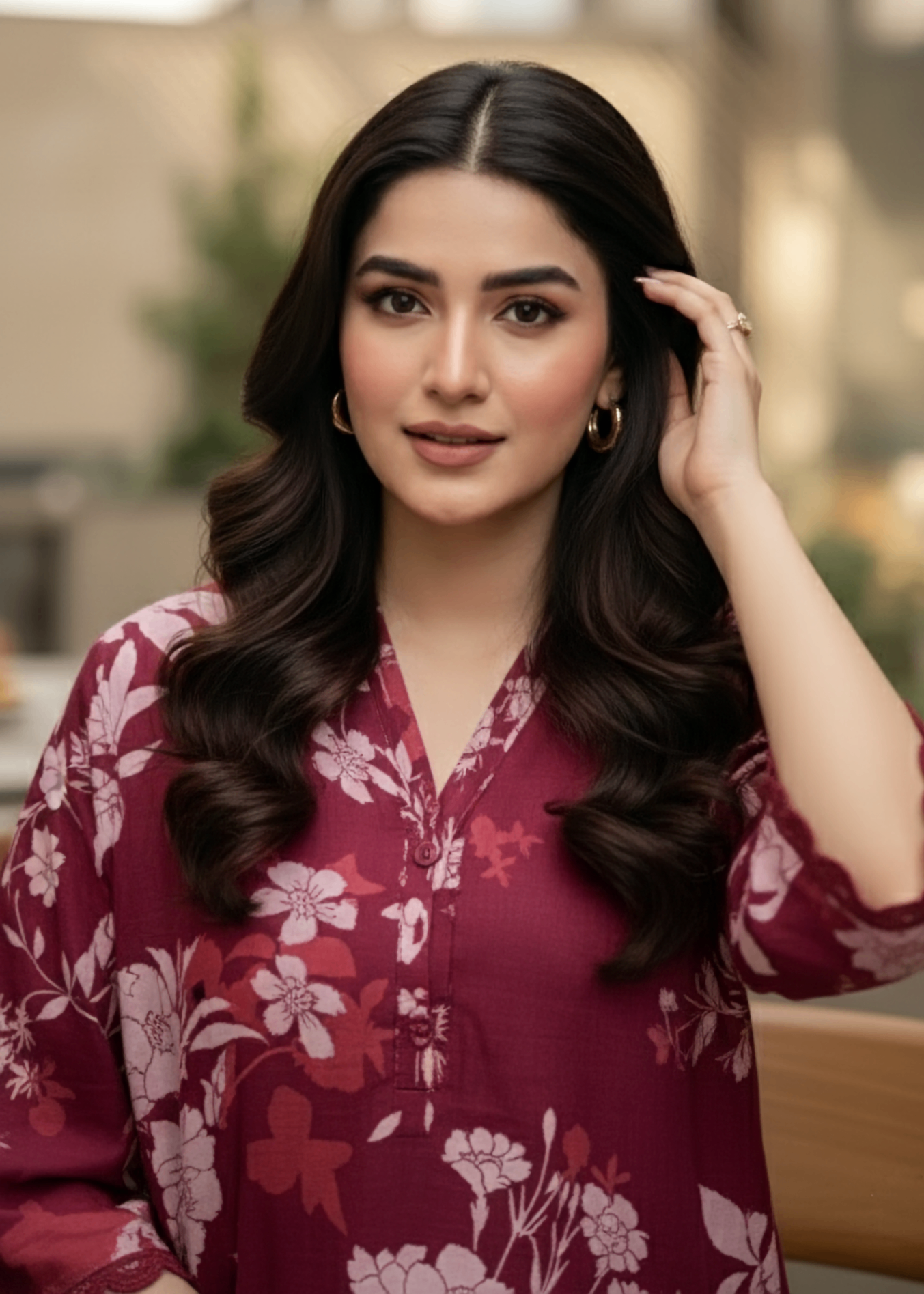 Lakhany Printed Shirt & Trouser LG RL 0403 Women 2pcs