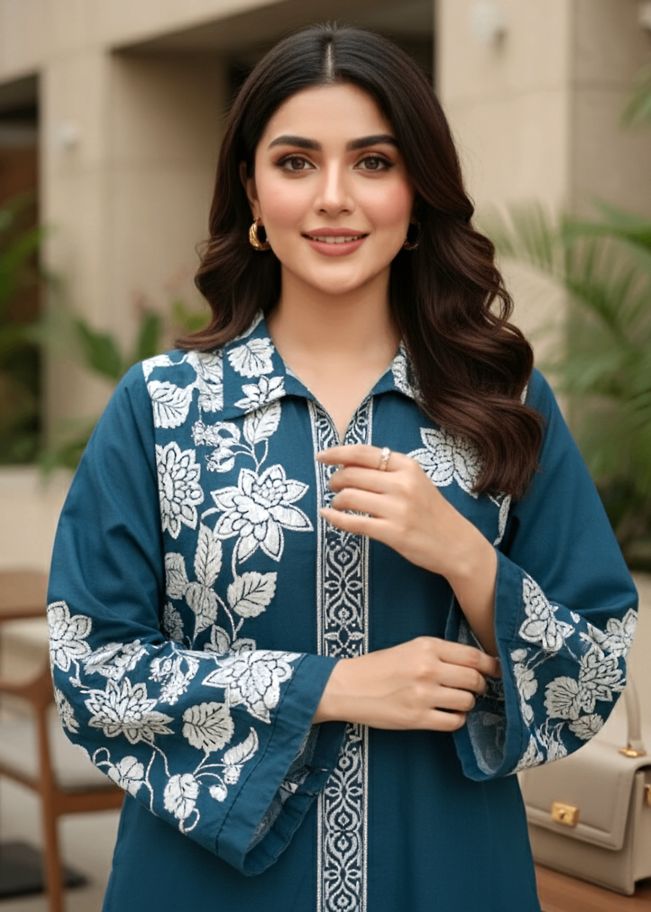 Lakhany Printed Shirt & Trouser LG RL 0414 Women 2pcs