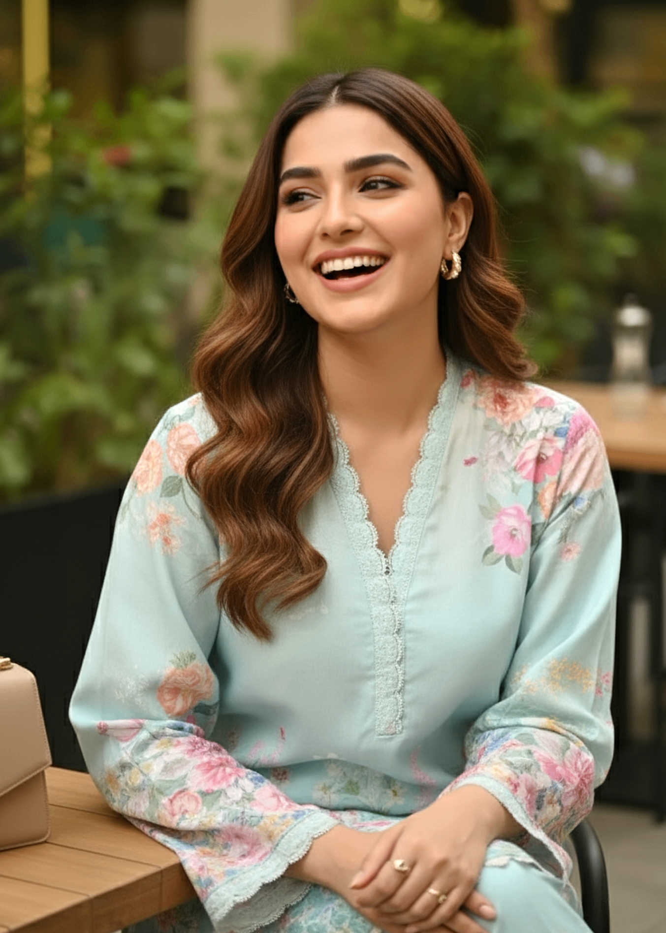 Lakhany Printed Shirt & Trouser LG RL 0390 Women 2pcs