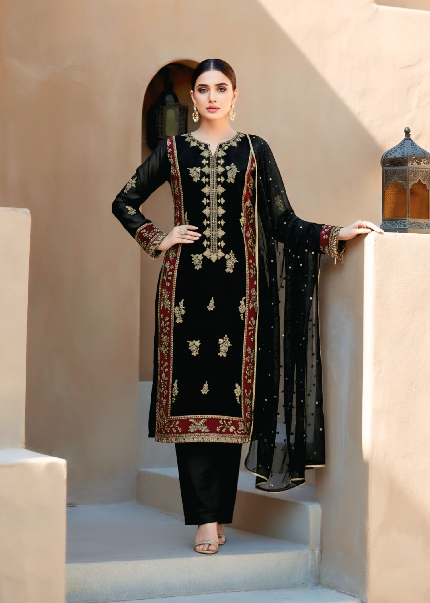 Agha Jaan LAAJ Women 3pcs