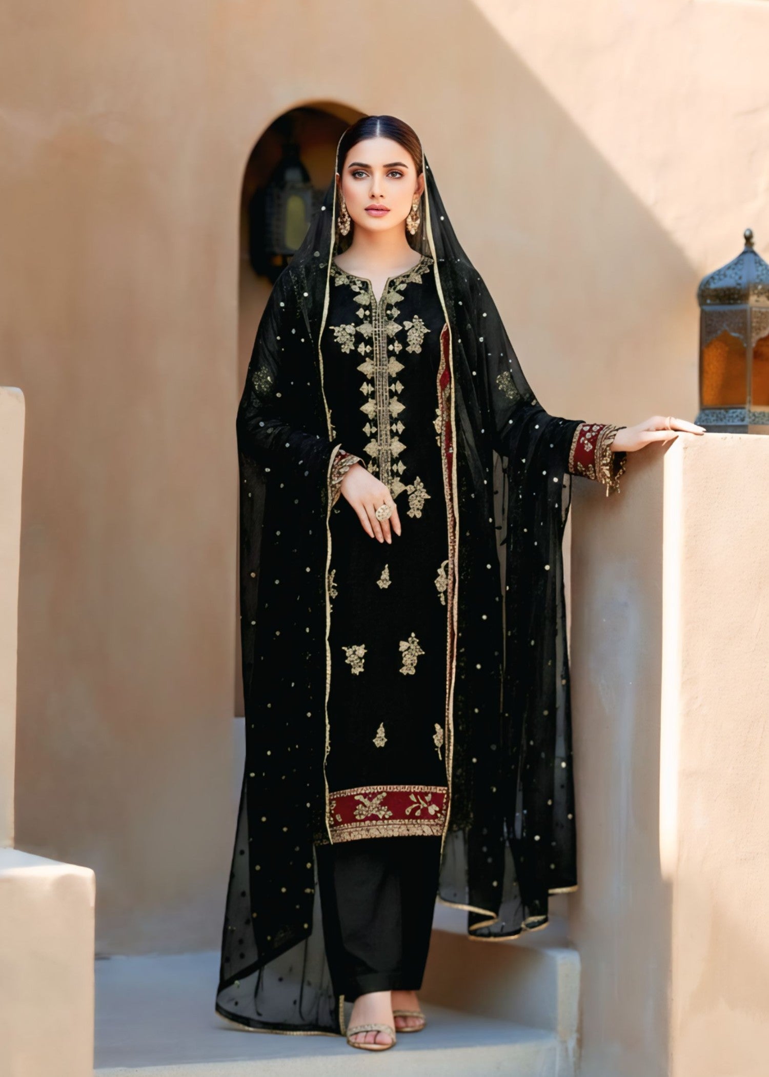 Agha Jaan LAAJ Women 3pcs