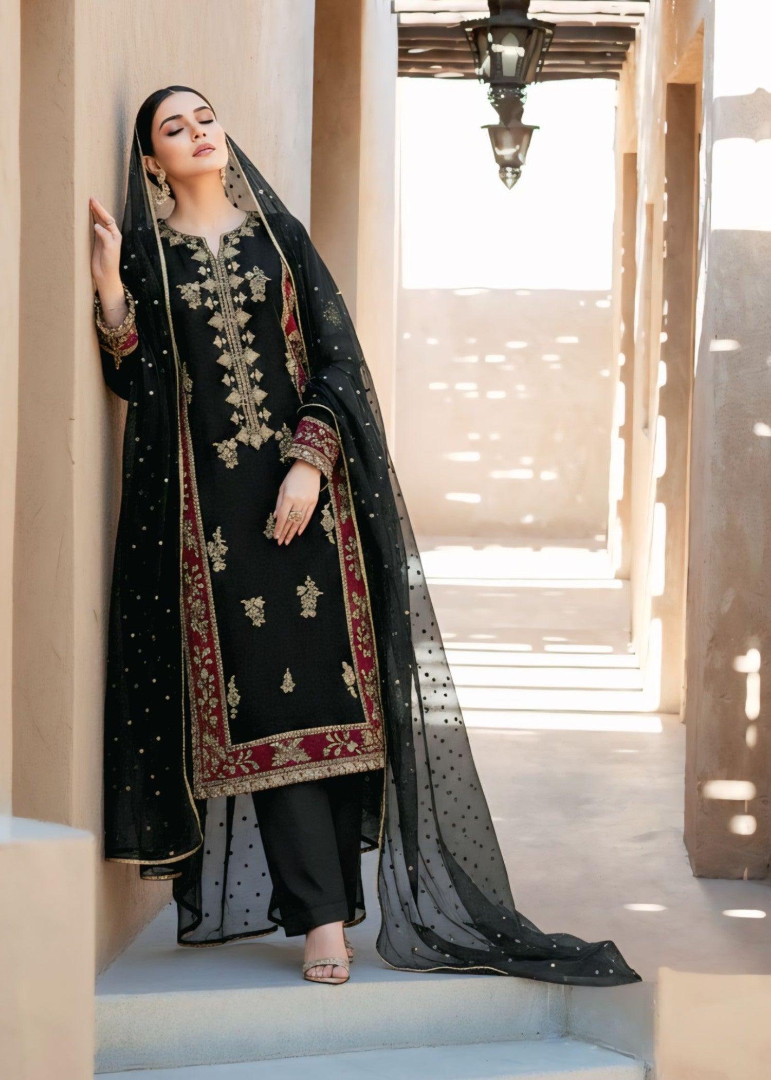 Agha Jaan LAAJ Women 3pcs
