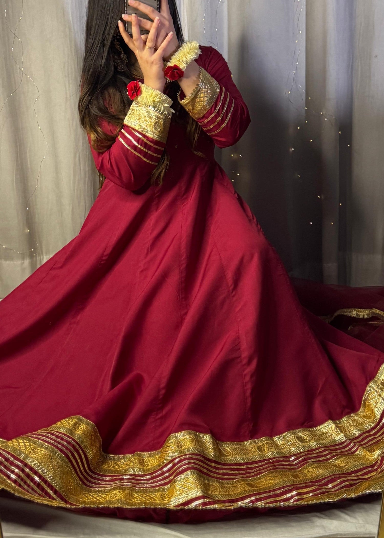 1 Mahoor Haven Mehroon mexi Women 3pcs