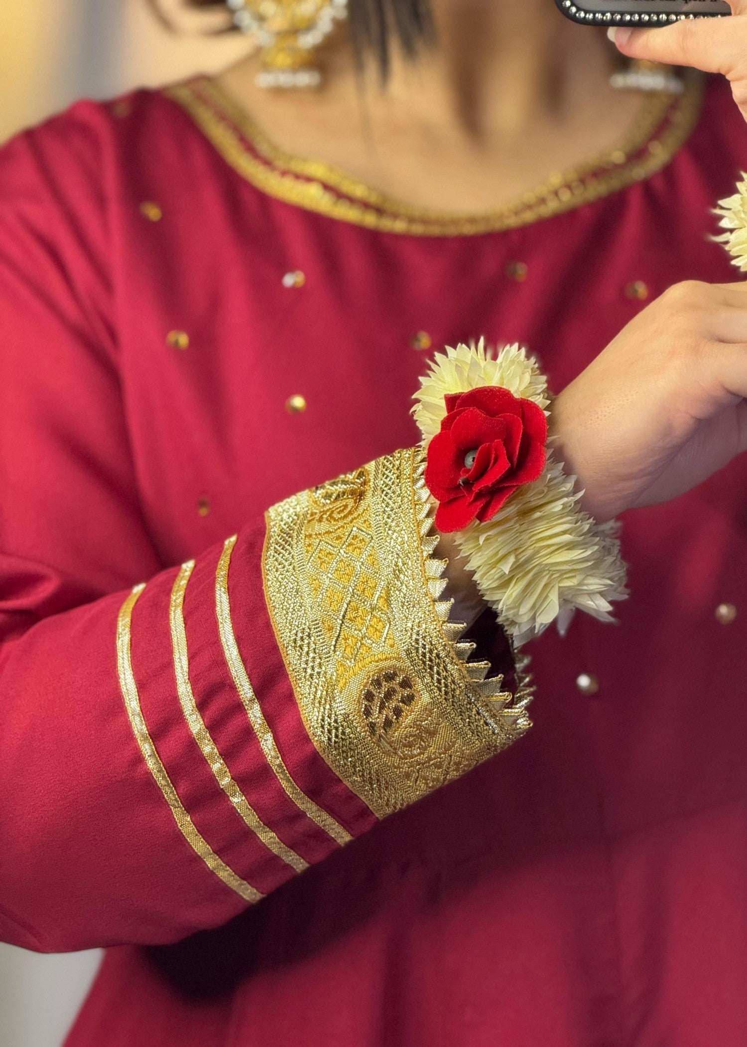 1 Mahoor Haven Mehroon mexi Women 3pcs