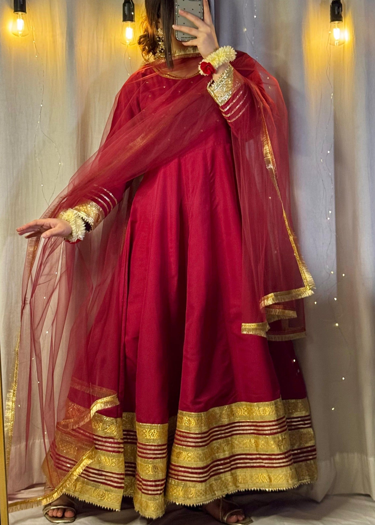 1 Mahoor Haven Mehroon mexi Women 3pcs