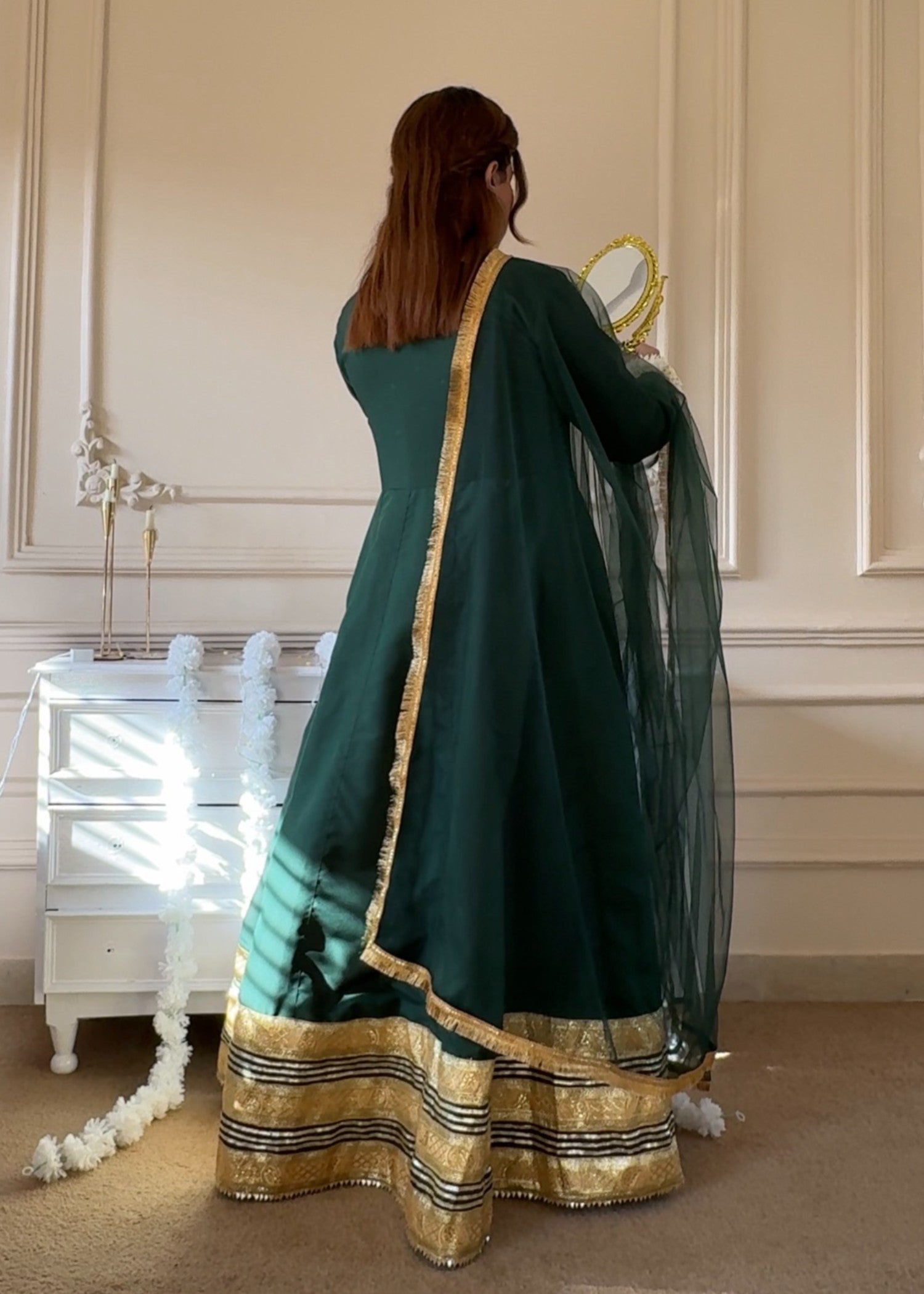 1 Mahoor Haven Green mexi Women 3pcs