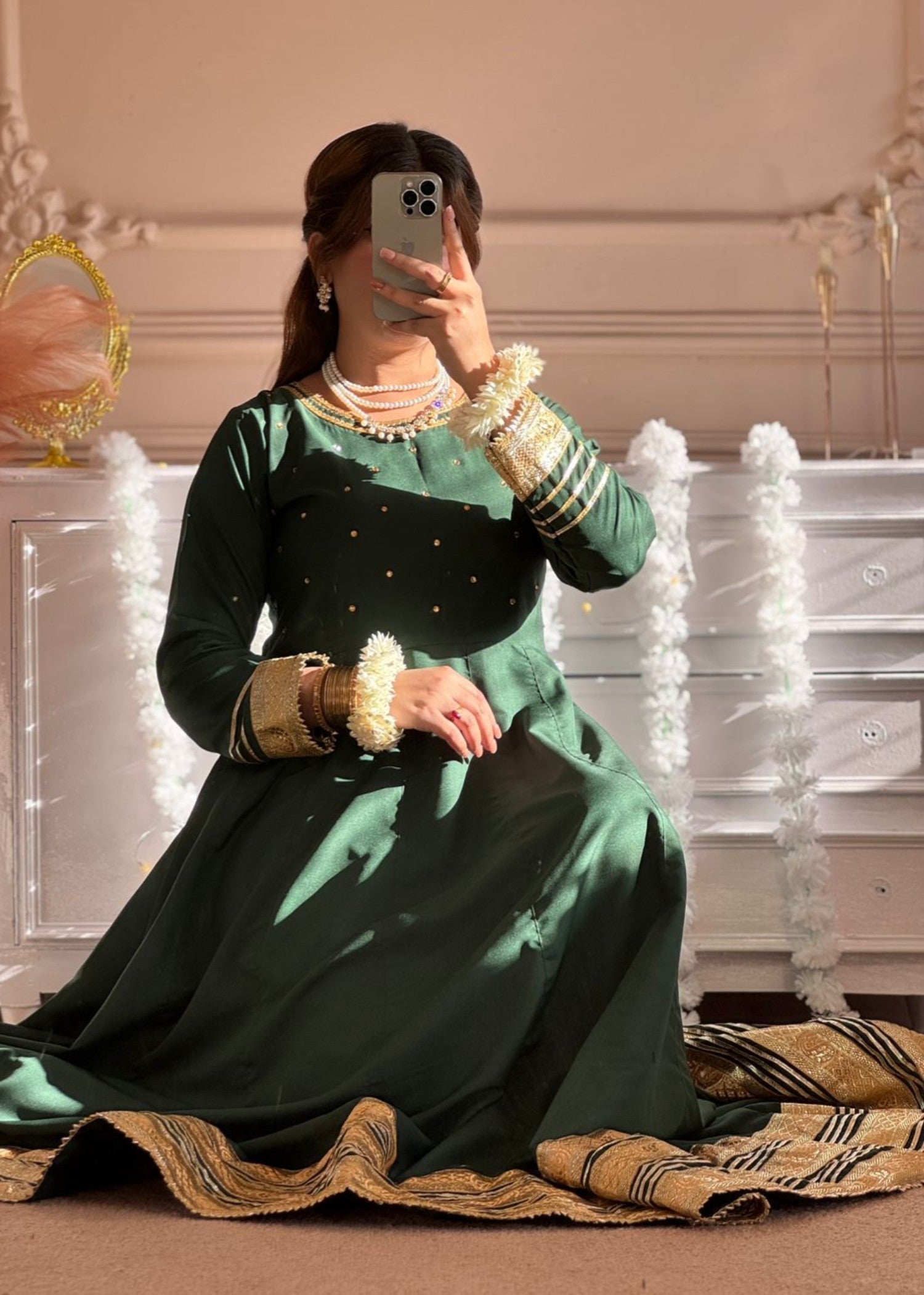 1 Mahoor Haven Green mexi Women 3pcs