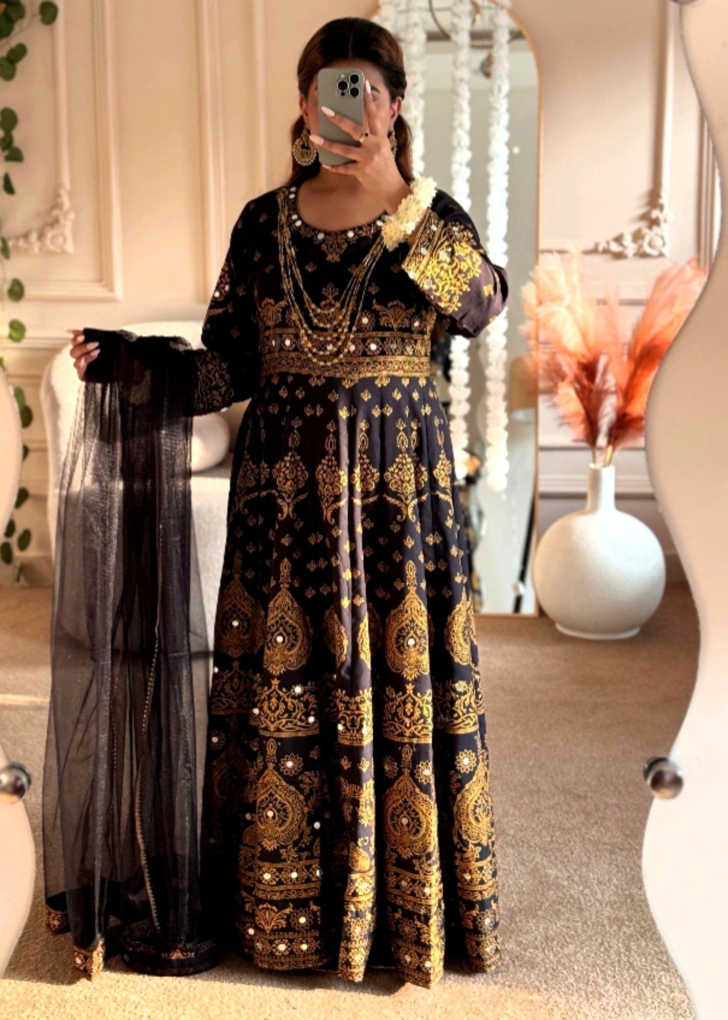 1 Mahoor Haven Black mexi New Women 3pcs