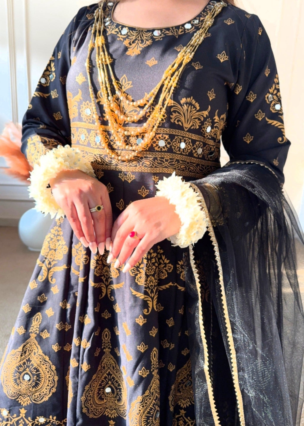 1 Mahoor Haven Black mexi New Women 3pcs