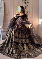 1 Mahoor Haven Black mexi New Women 3pcs