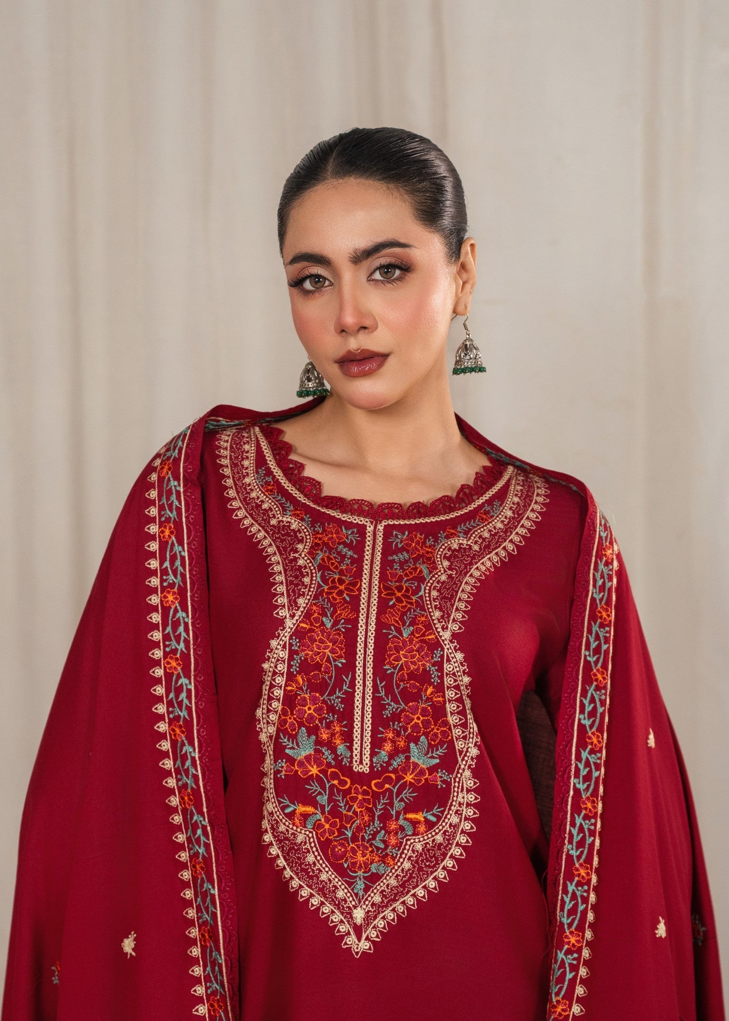 Tehzeeb Libas KESAR EMBROIDERED Women 3pcs