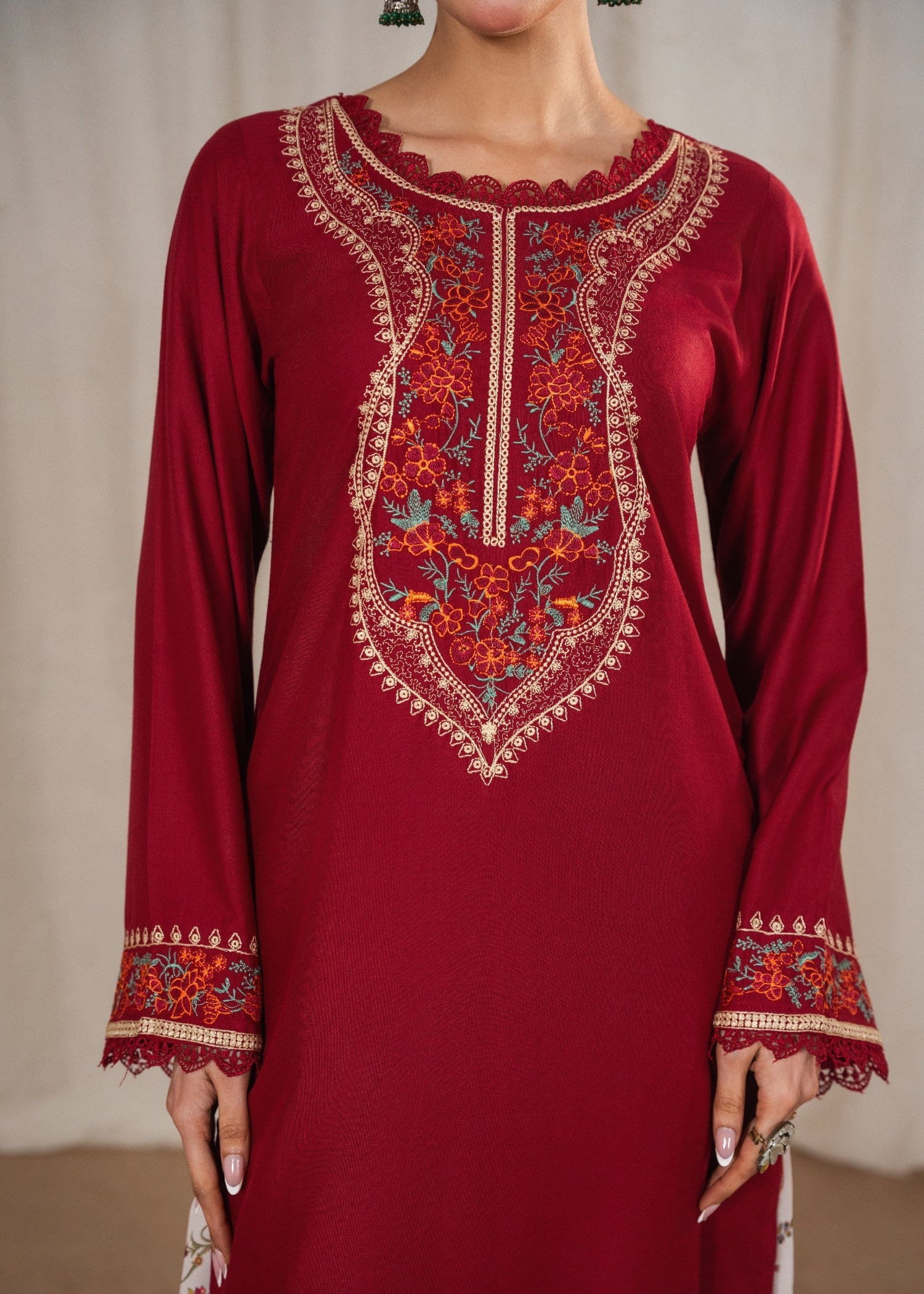 Tehzeeb Libas KESAR EMBROIDERED Women 3pcs