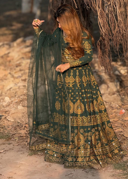 1 Mahoor Haven Green Maxi New Women 3pcs