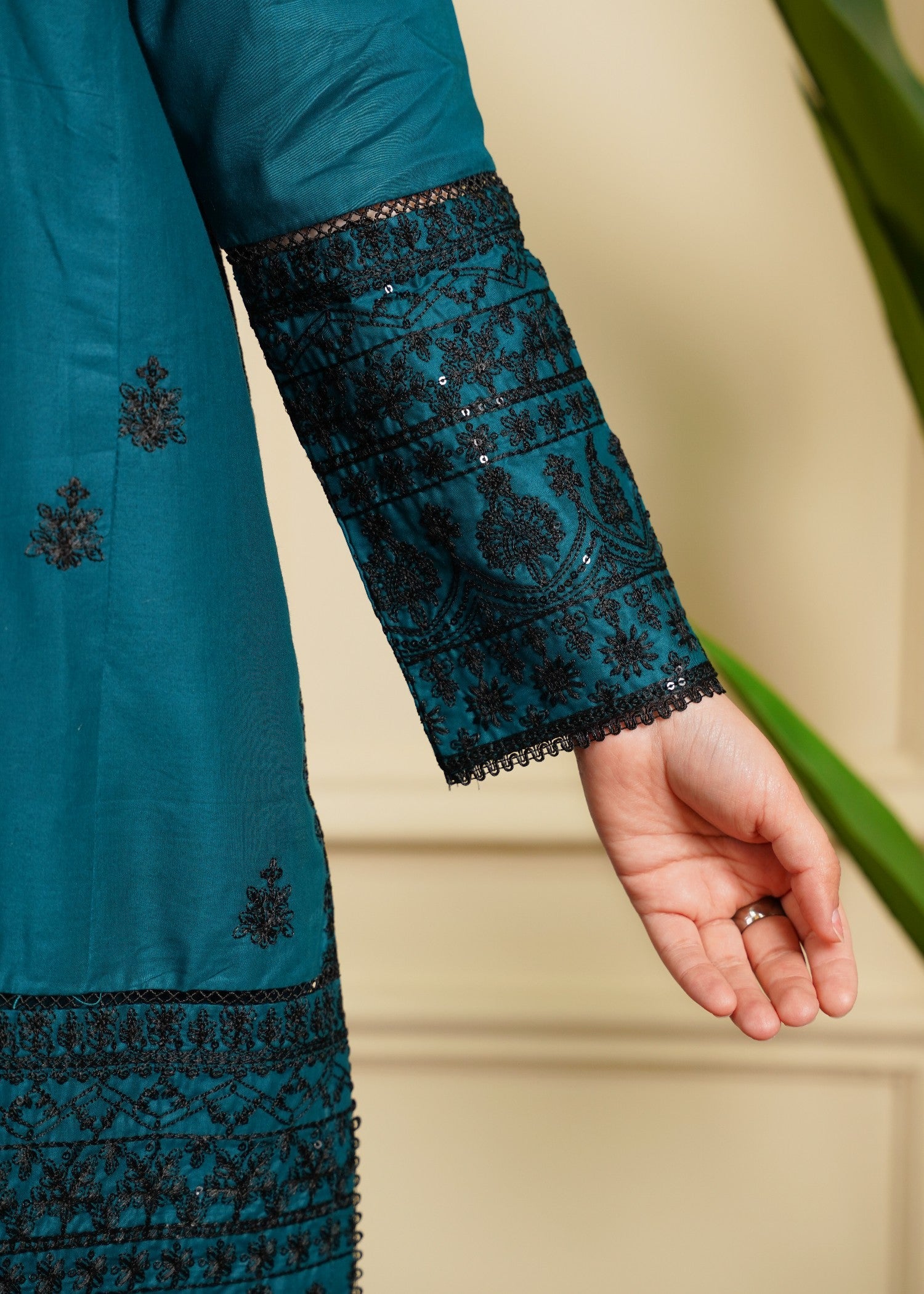 Rangoon Clothing Roshan Sitara Teal Women 3pcs