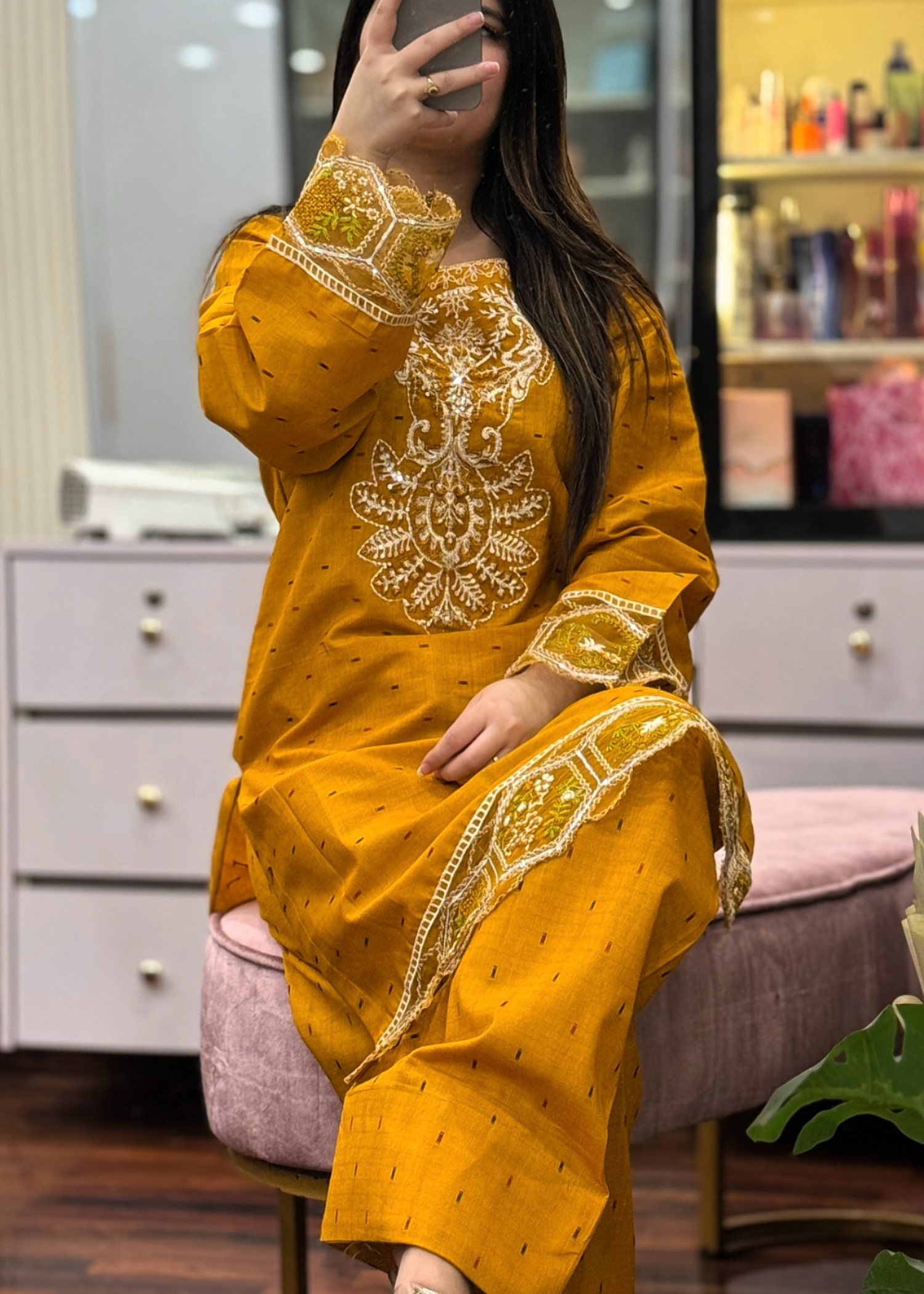 Tehzeeb Libas MUQADDAS EMBROIDERED Women 2pcs