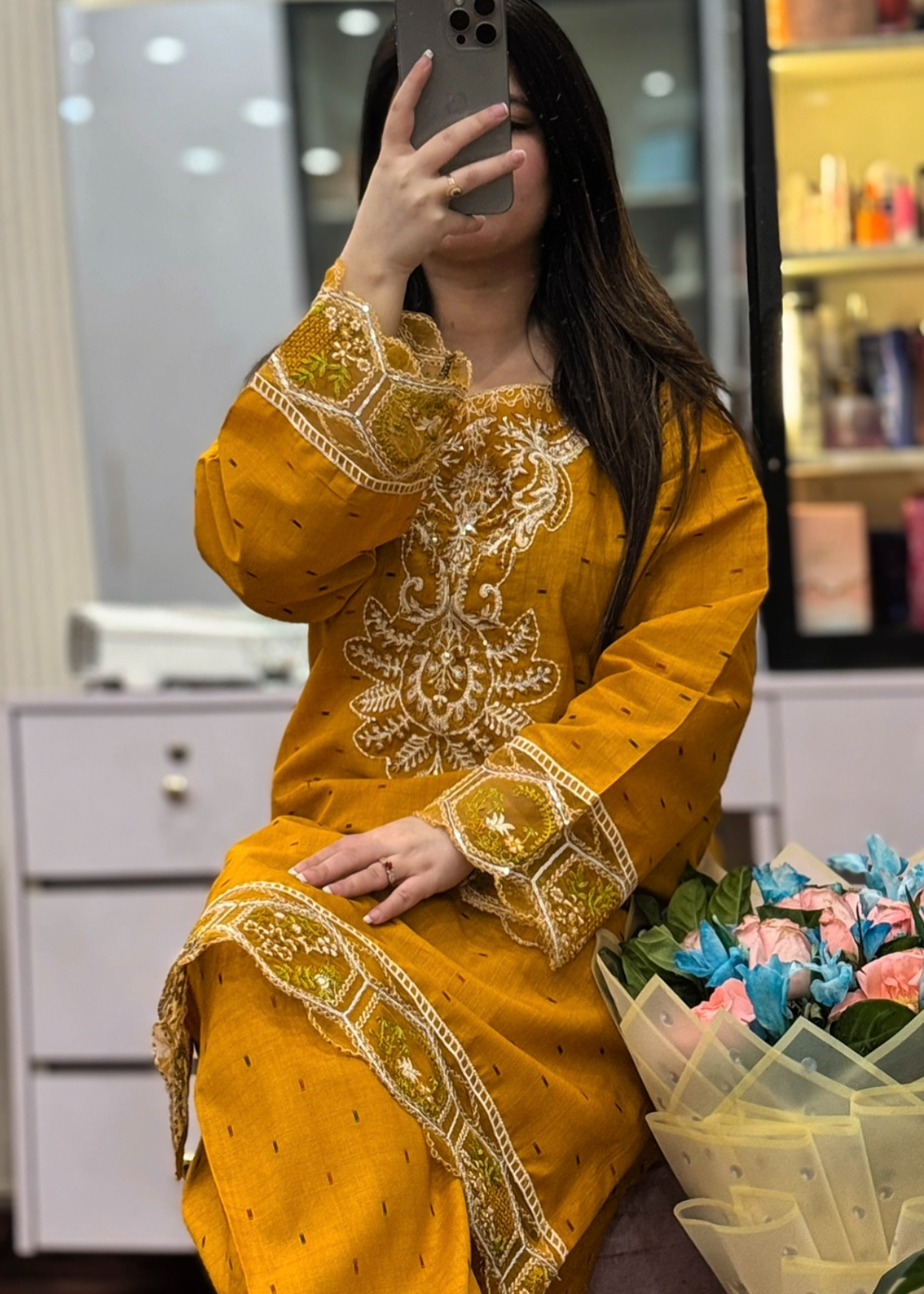 Tehzeeb Libas MUQADDAS EMBROIDERED Women 2pcs