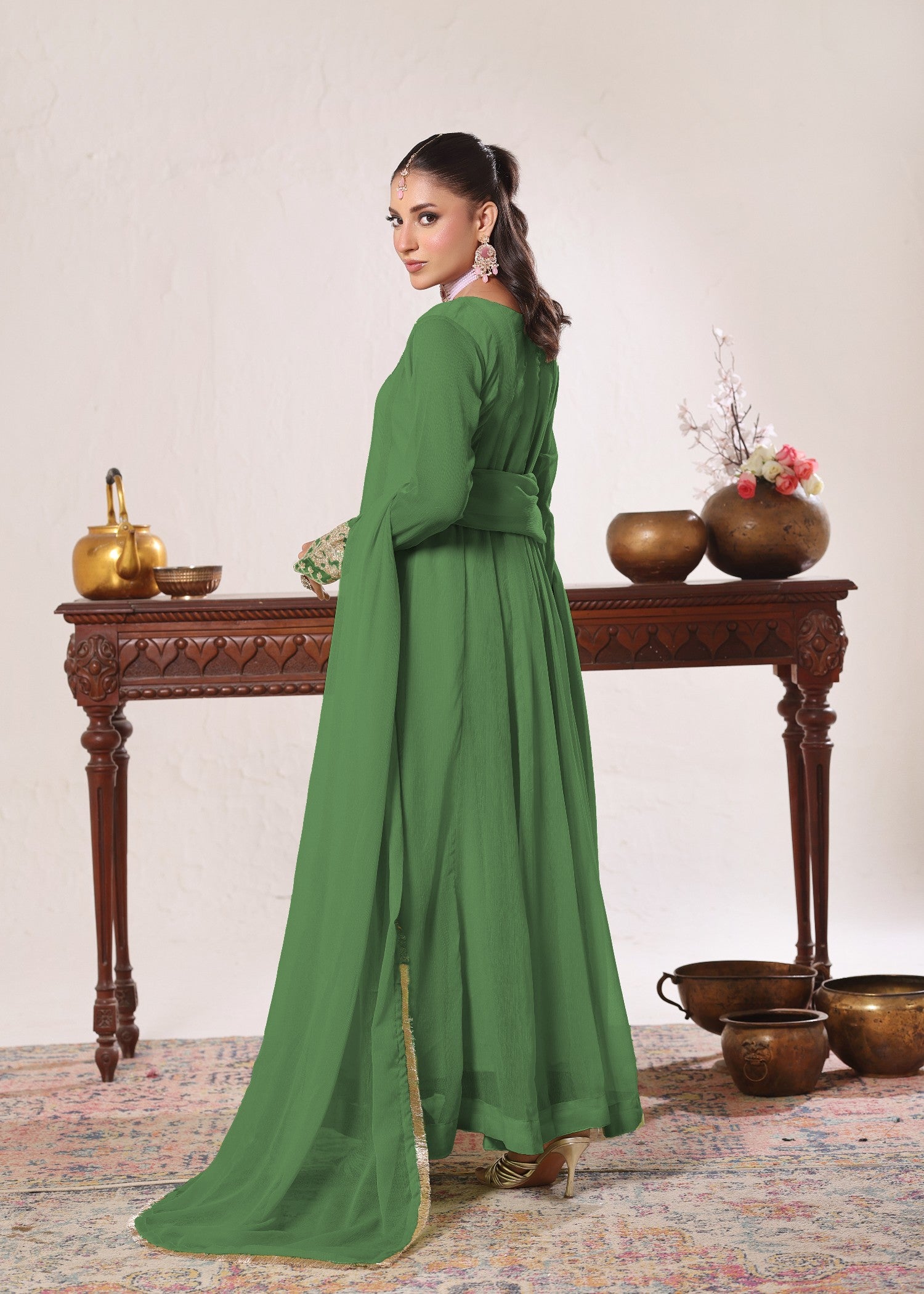 Abaan Zohan Nelofer Green Women 3pcs