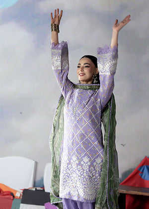 Meerak Pret Embroidered Lawn Suit 02 Women 3pcs