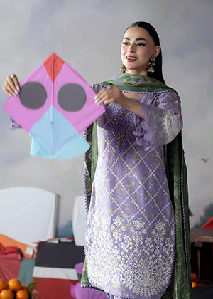 Meerak Pret Embroidered Lawn Suit 02 Women 3pcs