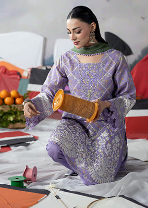 Meerak Pret Embroidered Lawn Suit 02 Women 3pcs