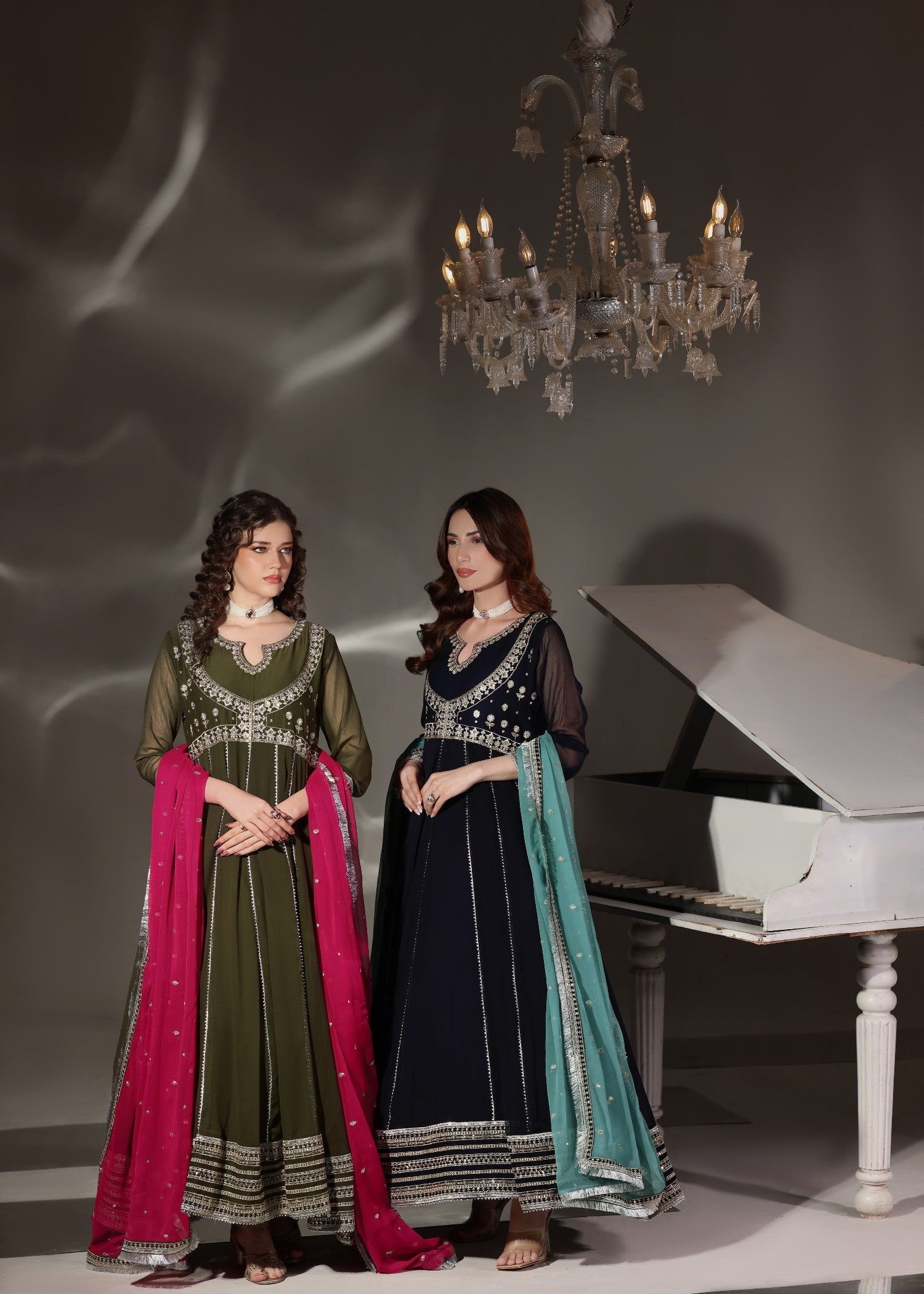 Abaan Zohan Hooriya Navy Blue Women 3pcs