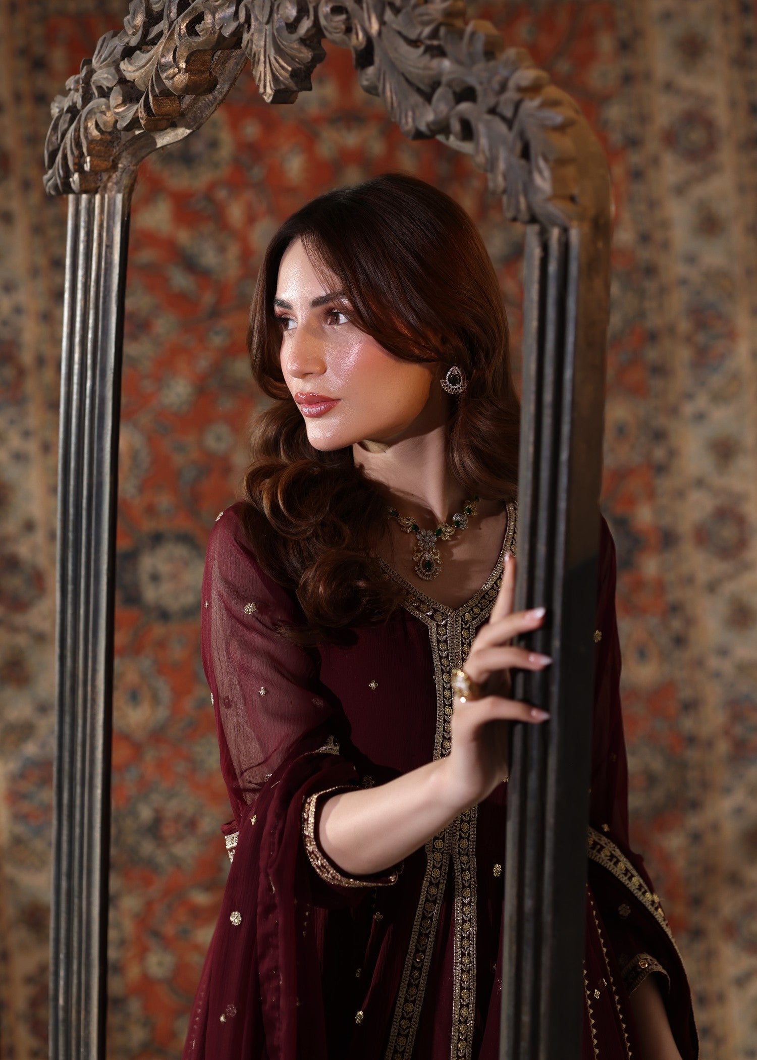 Abaan Zohan Velora Maroon Women 3pcs