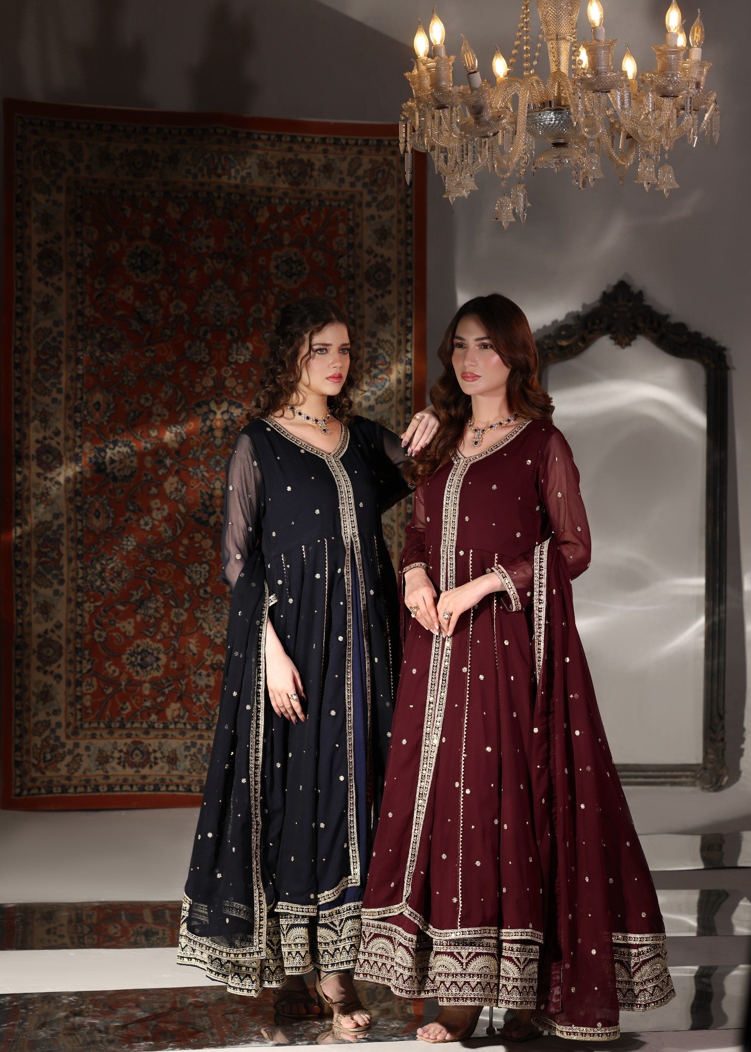 Abaan Zohan Velora Maroon Women 3pcs