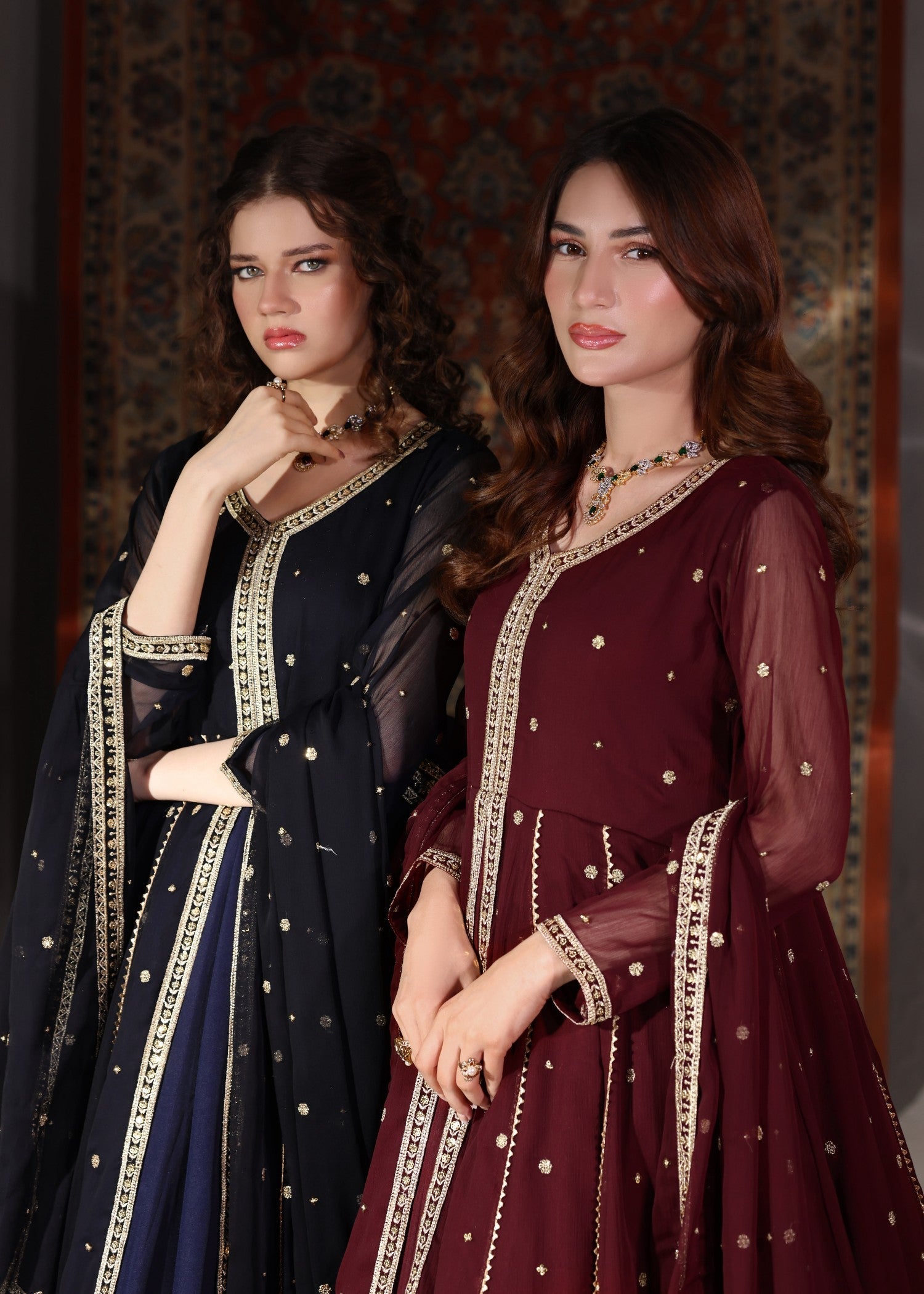 Abaan Zohan Velora Navy Blue Women 3pcs