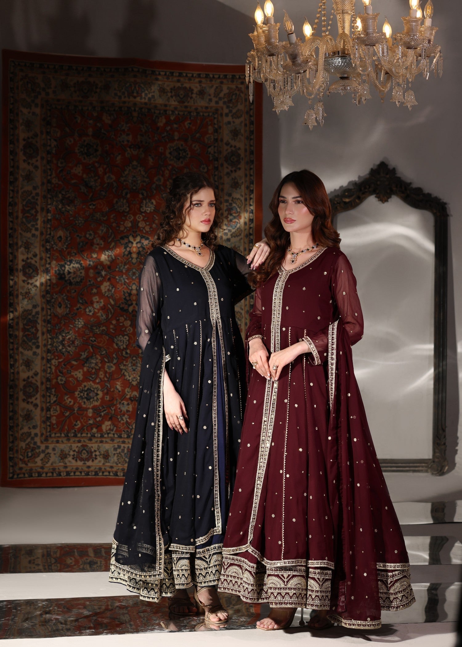 Abaan Zohan Velora Navy Blue Women 3pcs