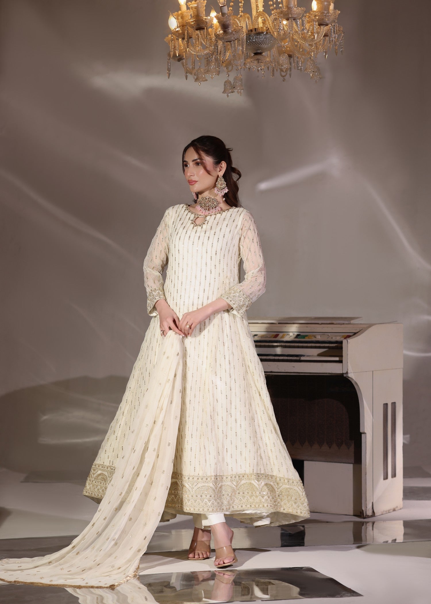 Abaan Zohan Ruby off White Women 3pcs