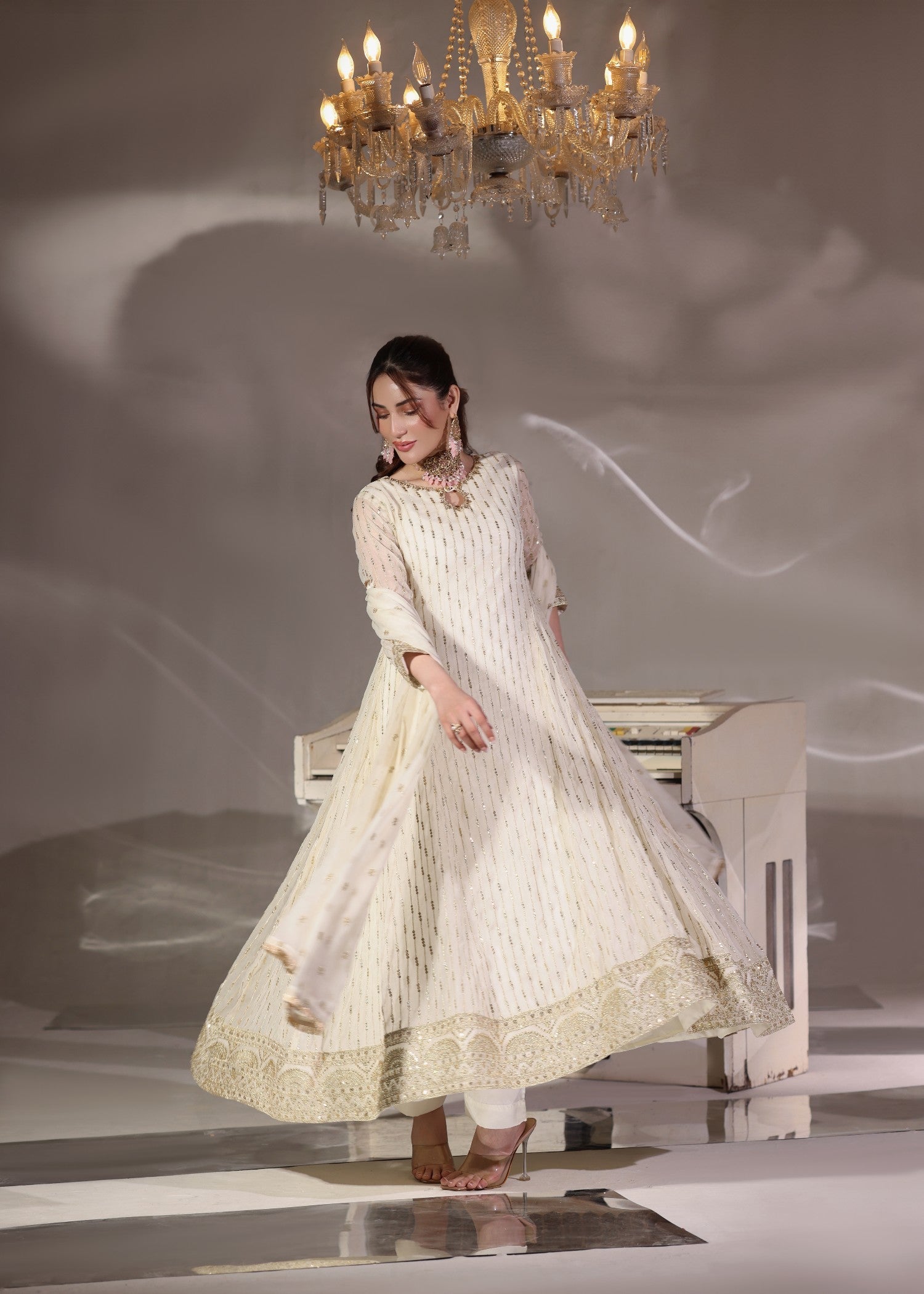 Abaan Zohan Ruby off White Women 3pcs