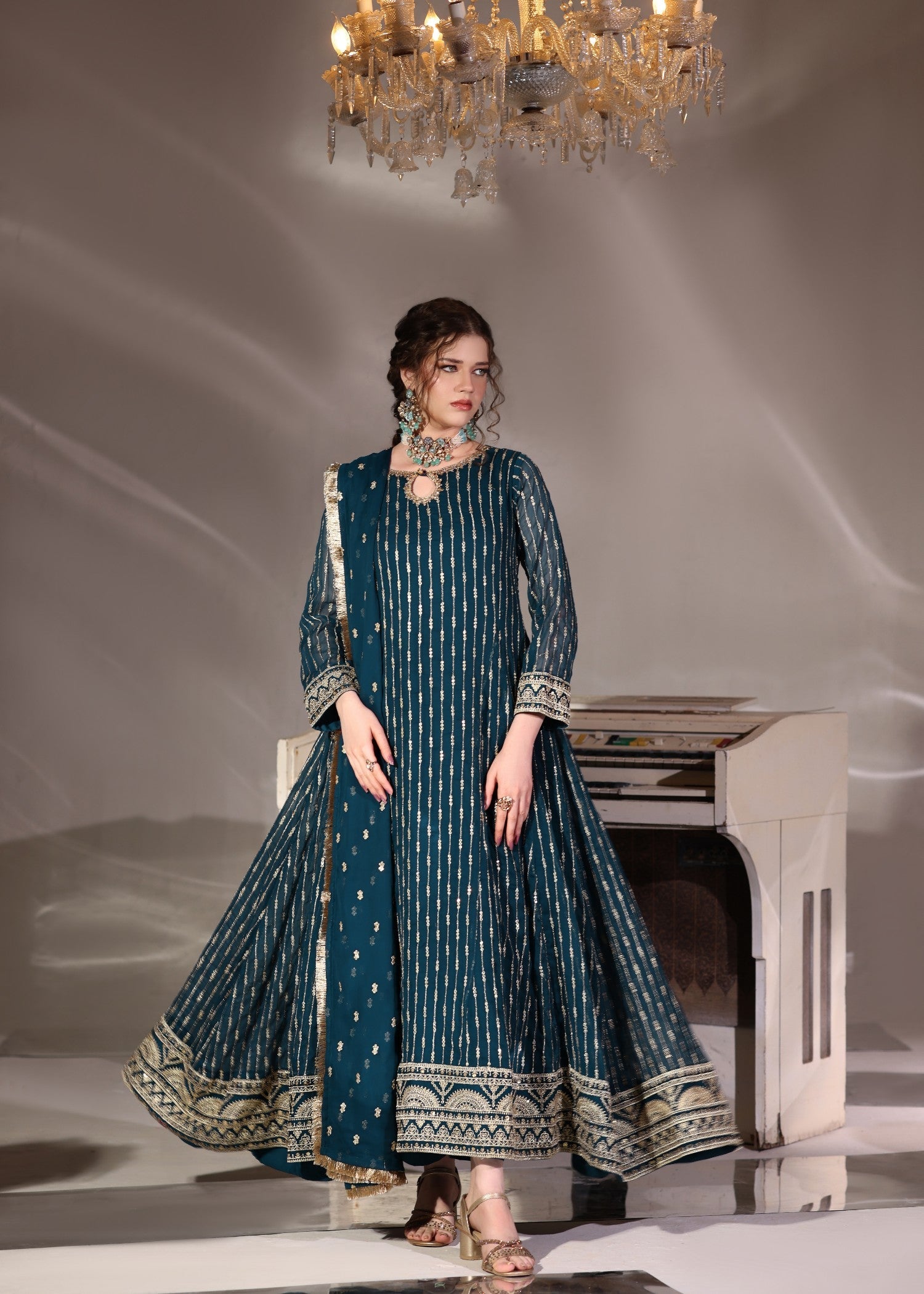 Abaan Zohan Ruby Peacock Women 3pcs