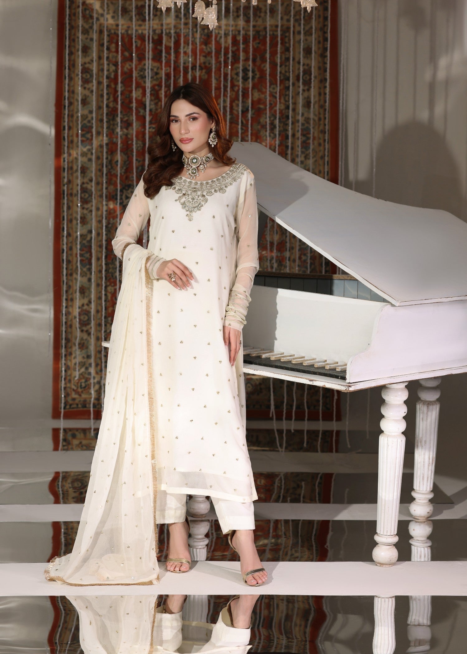 Abaan Zohan Tehzeeb off White Women 3pcs