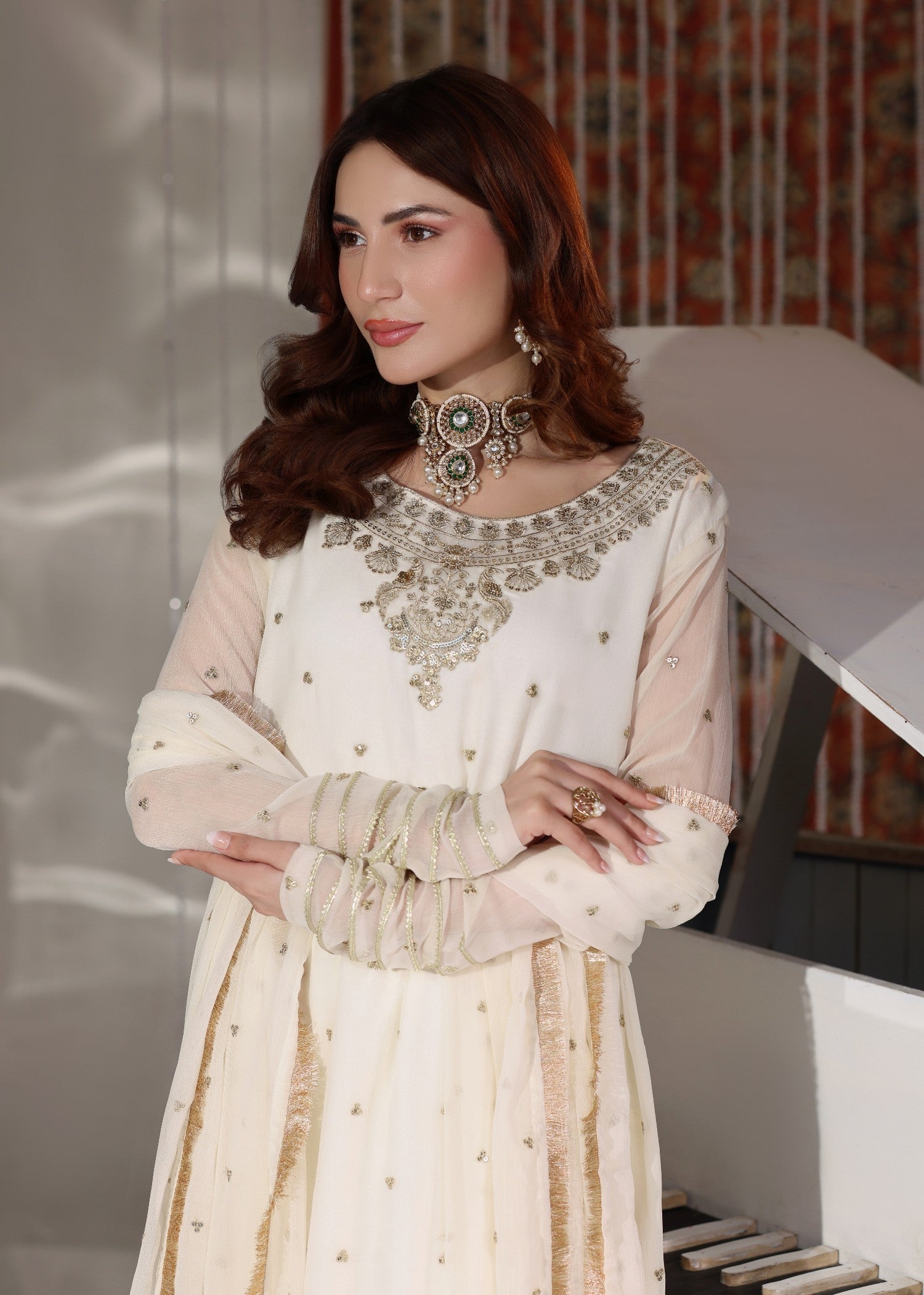 Abaan Zohan Tehzeeb off White Women 3pcs