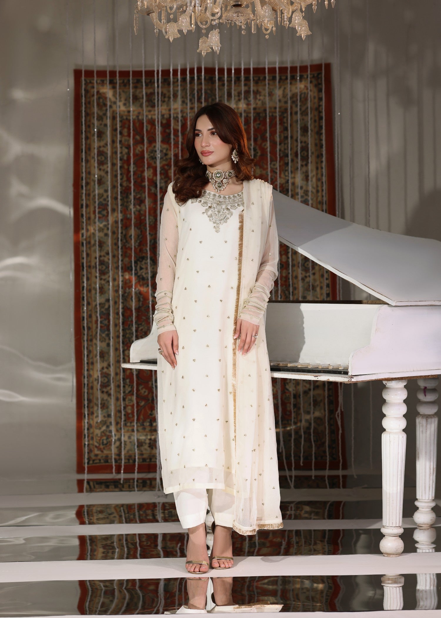 Abaan Zohan Tehzeeb off White Women 3pcs