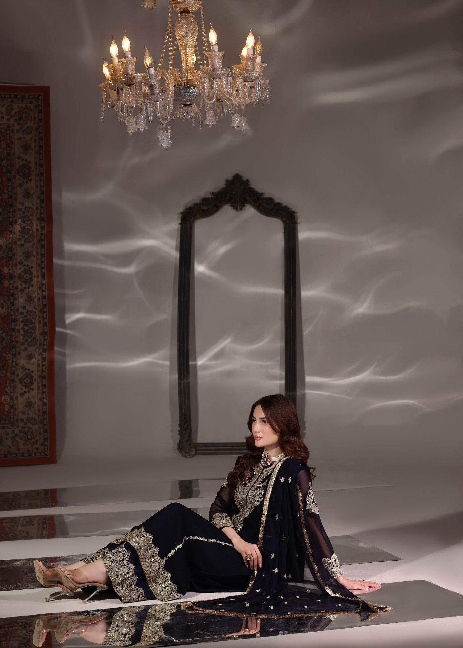 Abaan Zohan Andaz Navy Blue Women 3pcs