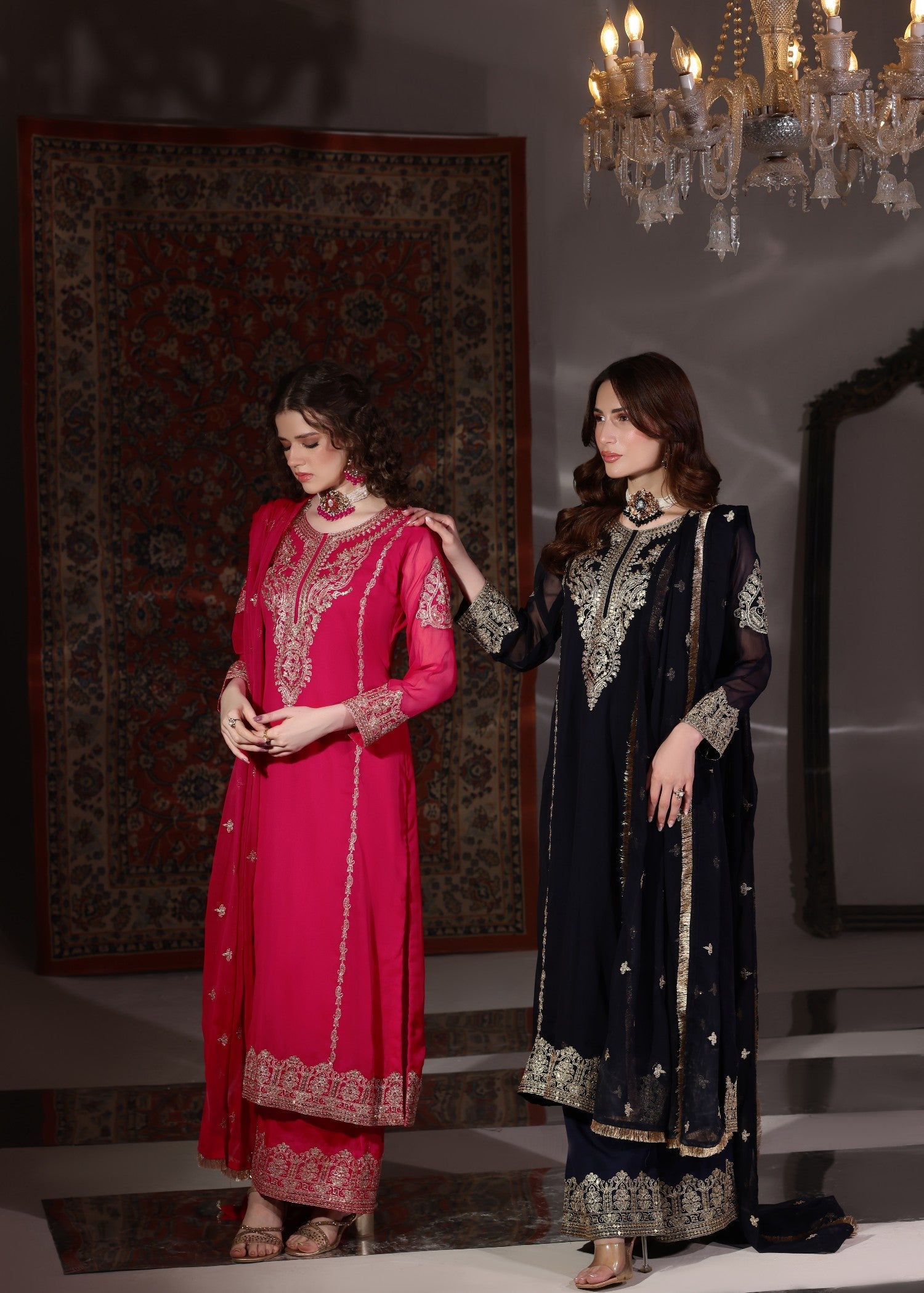 Abaan Zohan Andaz Navy Blue Women 3pcs